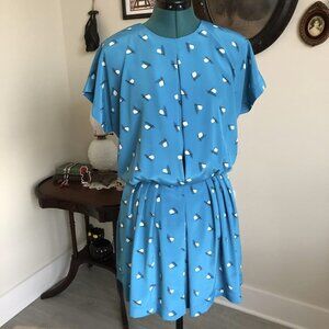 80s Blue Romper